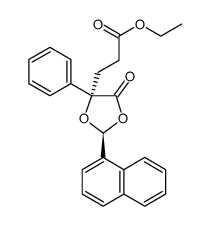 1,3-Dioxolane-4-propanoic acid, 2-(1-naphthalenyl)-5-oxo-4-phenyl-, ethyl ester, (2S,4S) Structure