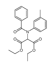 diethyl 2-(N-benzoyl-3-methylanilino)propanedioate Structure