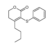 4-butyl-5-phenylsulfanyl-2,3-dihydropyran-6-one结构式