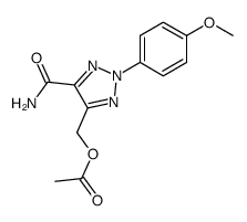 4-(acetoxymethyl)-2-(p-methoxyphenyl)-1,2,3-triazole-5-carboxamide Structure