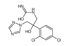 [2-(2,4-dichlorophenyl)-2-hydroxy-3-(1,2,4-triazol-1-yl)propyl]urea结构式