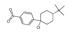 c-4-tert-butyl-r-1-chloro-1-(p-nitrophenyl)cyclohexane Structure