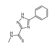 N-methyl-3-phenyl-1H-1,2,4-triazole-5-carbothioamide Structure