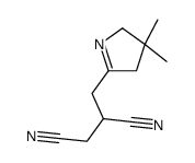 2-[(3,3-dimethyl-2,4-dihydropyrrol-5-yl)methyl]butanedinitrile结构式