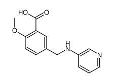 2-methoxy-5-[(pyridin-3-ylamino)methyl]benzoic acid Structure