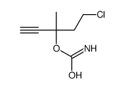 Carbamic acid, 1-(2-chloroethyl)-1-methyl-2-propynyl ester (7CI) structure