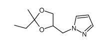 1-[(2-ethyl-2-methyl-1,3-dioxolan-4-yl)methyl]pyrazole Structure