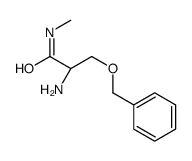 (2S)-2-amino-N-methyl-3-phenylmethoxypropanamide结构式