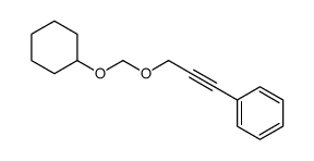3-(cyclohexyloxymethoxy)prop-1-ynylbenzene Structure