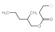 2-methylpentyl 3-chloropropanoate Structure