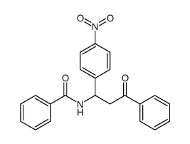 Benzamide, N-[1-(4-nitrophenyl)-3-oxo-3-phenylpropyl] Structure
