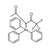 2,4-Pentanedione, 1,1,1-trifluoro-3-(triphenylarsoranylidene) Structure