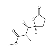 (S)-methyl tetrahydro-2,α-dimethyl-5,β-dioxo-2-furanpropanoate Structure