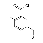 5-(bromomethyl)-2-fluorobenzoyl chloride结构式