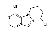7-chloro-1-(4-chlorobutyl)pyrazolo[4,3-d]pyrimidine Structure