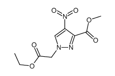 methyl 1-(2-ethoxy-2-oxoethyl)-4-nitropyrazole-3-carboxylate Structure