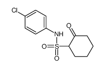 N-(4-chlorophenyl)-2-oxocyclohexane-1-sulfonamide结构式