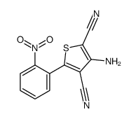 3-amino-5-(2-nitrophenyl)thiophene-2,4-dicarbonitrile Structure
