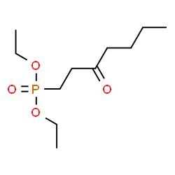 3-Oxoheptylphosphonic acid diethyl ester structure