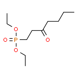 3-Oxoheptylphosphonic acid diethyl ester Structure