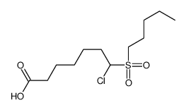 7-chloro-7-pentylsulfonylheptanoic acid Structure