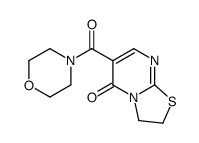 6-(morpholine-4-carbonyl)-2,3-dihydro-[1,3]thiazolo[3,2-a]pyrimidin-5-one结构式