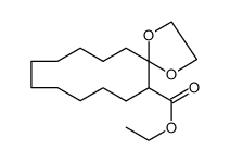 ethyl 1,4-dioxaspiro[4.11]hexadecane-6-carboxylate结构式
