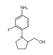 2-Pyrrolidinemethanol, 1-(4-amino-2-fluorophenyl)结构式