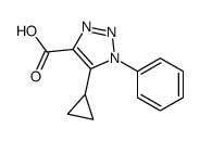 5-cyclopropyl-1-phenyltriazole-4-carboxylic acid Structure