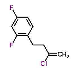 1-(3-Chloro-3-buten-1-yl)-2,4-difluorobenzene Structure