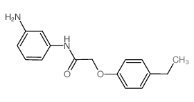 N-(3-Aminophenyl)-2-(4-ethylphenoxy)acetamide结构式