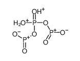 hydroxy-[hydroxy-[hydroxy(oxo)phosphaniumyl]oxyphosphoryl]oxy-oxophosphanium Structure