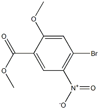 4-Bromo-2-methoxy-5-nitro-benzoic acid methyl ester结构式