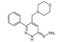 [5-(morpholin-4-ylmethyl)-6-phenylpyridazin-3-yl]hydrazine Structure