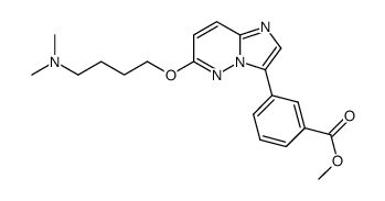 3-[6-(4-dimethylamino-butoxy)-imidazo[1,2-b]pyridazin-3-yl]-benzoic acid methyl ester Structure