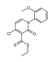 ethyl 4-chloro-1-(2-methoxyphenyl)-2-oxo-1,2-dihydropyridine-3-carbodithioate Structure