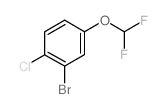 2-Bromo-1-chloro-4-(difluoromethoxy)benzene structure