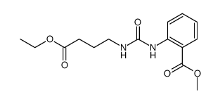2-[3-(3-Ethoxycarbonyl-propyl)-ureido]-benzoic acid methyl ester结构式