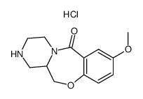 8-methoxy-1,2,3,4,12,12a-hexahydro-6H-pyrazino[2,1-c][1,4]benzoxazepin-6-one hydrochloride结构式