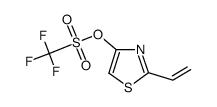 trifluoromethanesulfonic acid 2-vinylthiazol-4-yl ester Structure