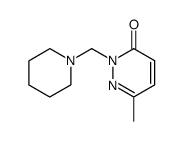 6-methyl-2-piperidinomethyl-2H-pyridazin-3-one结构式