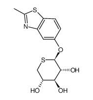 2-methyl-5-benzothiazolyl 5-thio-β-D-xylopyranoside结构式