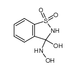 3-hydroxyamino-1,1-dioxo-2,3-dihydro-1λ6-benz[d]isothiazol-3-ol结构式