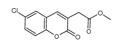 (6-chloro-2-oxo-2H-chromen-3-yl)acetic acid methyl ester Structure