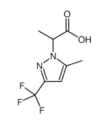 2-(5-METHYL-3-TRIFLUOROMETHYL-PYRAZOL-1-YL)-PROPIONIC ACID结构式