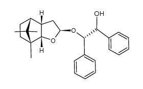 [2R-(2α(S*,S*),3aα,4α,7α,7aα)]-2-(7,8,8-Trimethyl-octahydro-4,7-methano-1-benzofuran-2-yloxy)-1,2-diphenylethanol结构式