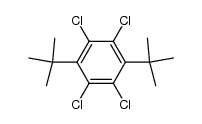 1,4-di-tert-butyl-2,3,5,6-tetrachloro-benzene Structure