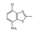 7-Benzothiazolamine,4-chloro-2-methyl-(9CI)结构式