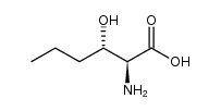 (2S,3S)-2-amino-3-hydroxy-hexanoic acid Structure