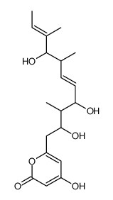 4-hydroxy-6-[(2S,3S,4R,5E,7S,8S,9E)-2,4,8-trihydroxy-3,7,9-trimethylundeca-5,9-dienyl]pyran-2-one Structure